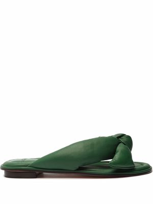 Alexandre Birman Clarita soft flat sandals - Green