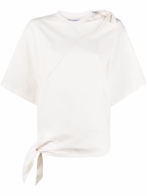 JW Anderson knot-detail short-sleeve top - White