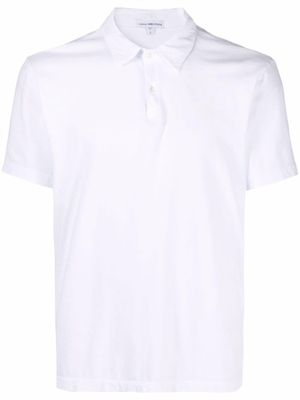 James Perse short-sleeved cotton polo shirt - White