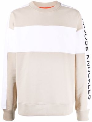Moose Knuckles logo-print crew neck sweatshirt - Neutrals