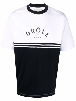 Drôle De Monsieur logo-print T-shirt - Black