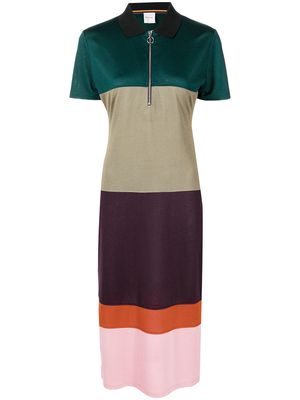 PAUL SMITH colour-blocked polo midi dress - Multicolour