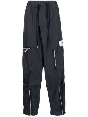 Maison Mihara Yasuhiro zip-detail trousers - Blue