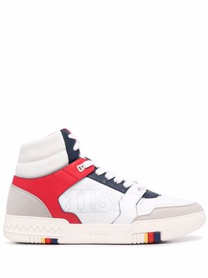 Missoni high-top panelled sneakers - White