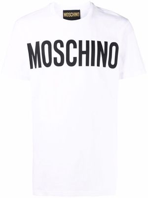 Moschino logo-print organic-cotton T-shirt - 1001 WHITE