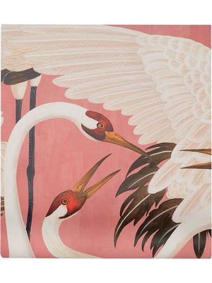 Gucci heron print wallpaper - Pink