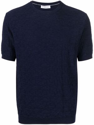 Manuel Ritz floral-print cotton T-shirt - Blue