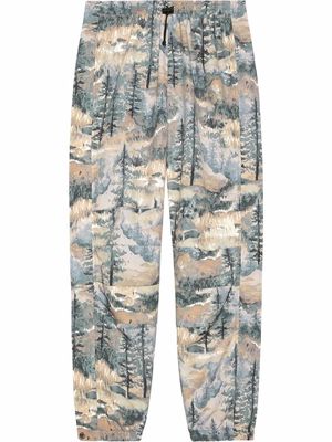Gucci x The North Face track trousers - Blue