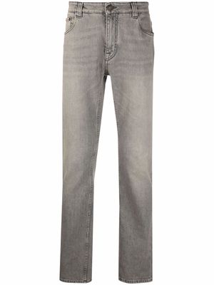 ETRO paisley straight-leg jeans - Grey