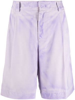 MSGM mid-rise bermuda shorts - Purple