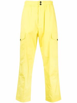 MSGM mid-rise straight-leg trousers - Yellow