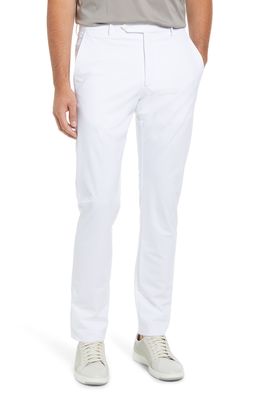 Zanella Men's Active Stretch Flat Front Pants in White