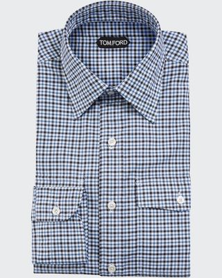 Men's Oxford Tattersall Dress Shirt