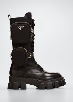 Monolith Dual-Pouch Tall Combat Boots