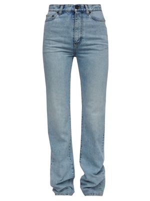 Saint Laurent - Janice High-rise Straight-leg Jeans - Womens - Light Denim