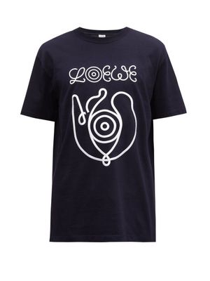 Loewe - Eye/loewe/nature-logo Jersey T-shirt - Mens - Black White