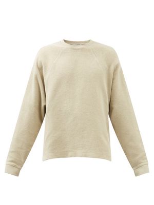 Acne Studios - Farmy Cotton-fleece Sweatshirt - Mens - Light Green