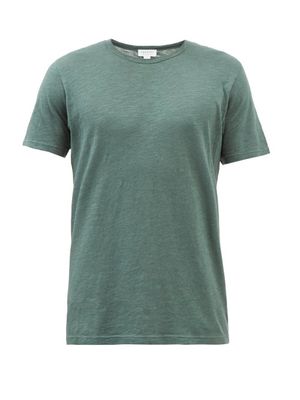 Sunspel - Crew-neck Cotton-jersey T-shirt - Mens - Green