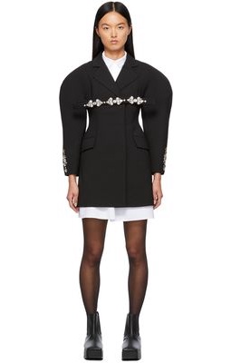 Shushu/Tong SSENSE Exclusive Black Long Suit Short Dress
