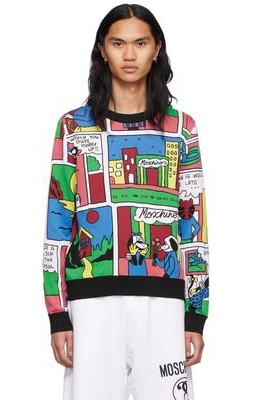 Moschino Multicolor Comics Sweater