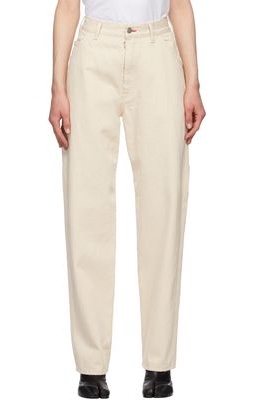 Maison Margiela Off-White Upcycled Workwear Jeans