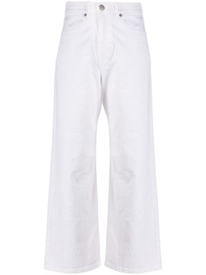 P.A.R.O.S.H. denim high rise cropped jeans - White