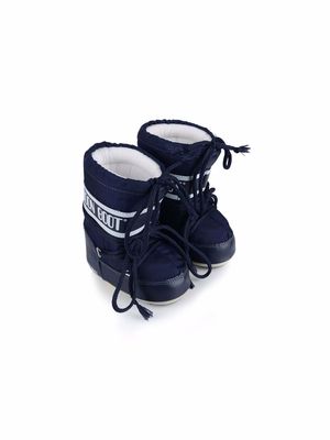 Moon Boot Kids logo-print snow boots - Blue