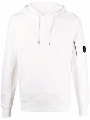 C.P. Company lens-detail cotton hoodie - White