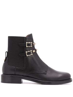 Valentino Garavani Rockstud-embellished leather boots - Black