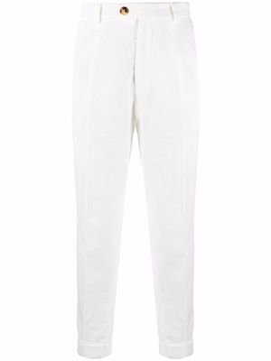 Brunello Cucinelli skinny corduroy trousers - White