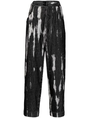 PRONOUNCE corduroy oversized high-waisted trousers - Black