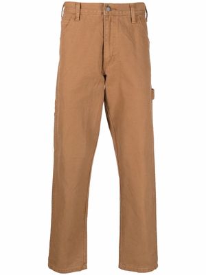 Dickies Construct rear logo-patch trousers - Brown