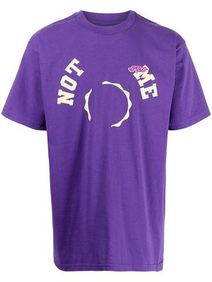 Seven By Seven slogan-print cotton T-shirt - Purple