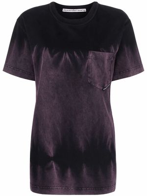 Alexander Wang tie-dye short-sleeve T-shirt - Purple