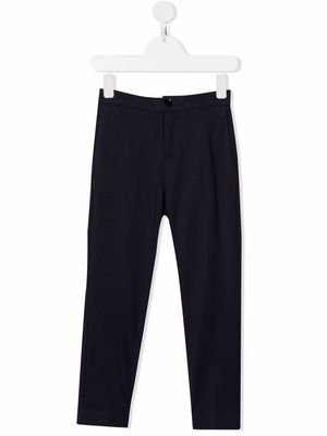 Paolo Pecora Kids mid-rise slim-fit trousers - Blue