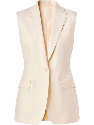 Burberry single-breasted wool waistcoat - Neutrals