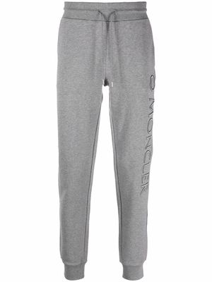 Moncler embroidered-logo track pants - Grey