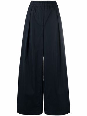 ASPESI wide-leg cotton trousers - Blue