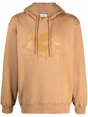 ETRO logo-print hoodie - Brown
