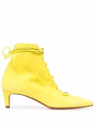 Forte Forte ankle tie-fastening boots - Yellow