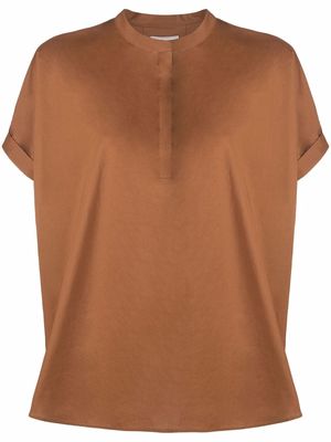 Woolrich poplin short-sleeve shirt - Brown