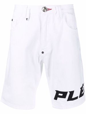 Philipp Plein mykonos knee-length shorts - White