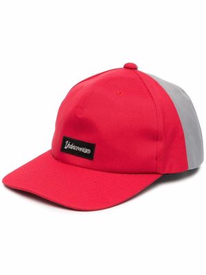 UNDERCOVER logo patch snapback cap - Red