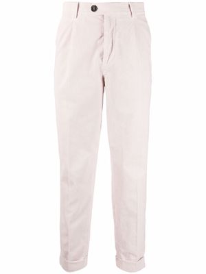 Brunello Cucinelli slim-fit corduroy trousers - Pink