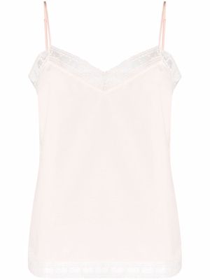 Eres rose lace-trim camisole - Pink