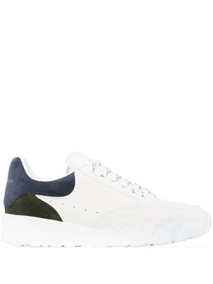 Alexander McQueen Court panelled sneakers - White