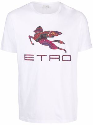 ETRO logo crew-neck T-shirt - White