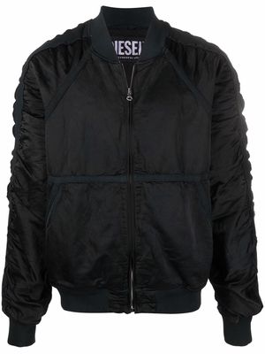 Diesel satin bomber jacket - Black
