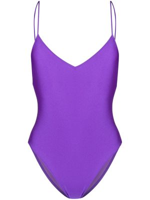MC2 Saint Barth fitted one-piece swimsuit - Purple