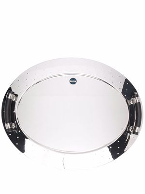 Alessi polished-effect oval tray - Silver